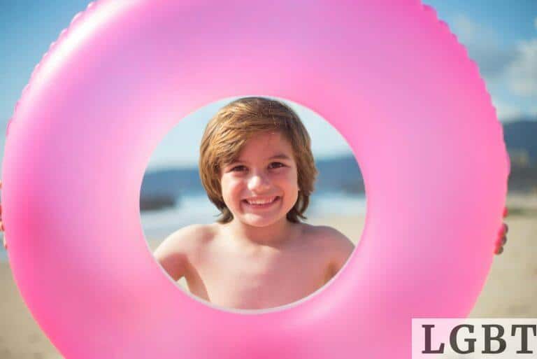 niño de vacaciones